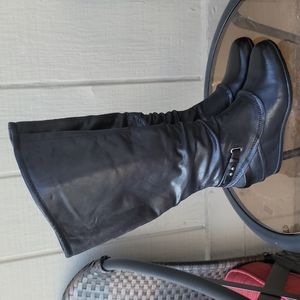 Wide calf tall wedge Tesa BareTraps boots